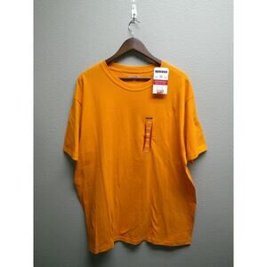 Jerzees Light Orange Made to Play Stain Resistant T-Shirt Large New